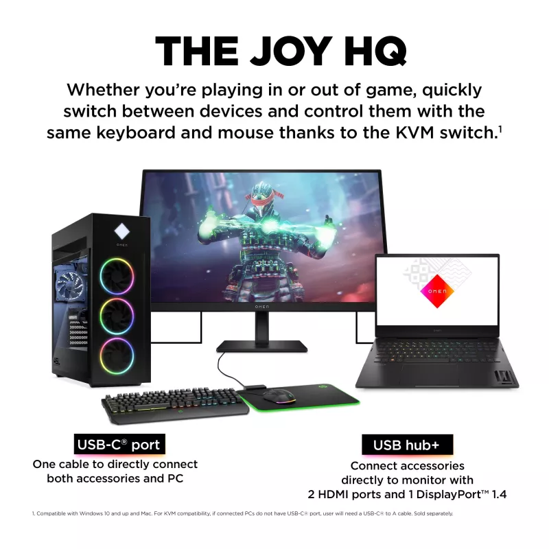 OMEN by HP 27 colių UHD 144 Hz žaidimų monitorius – OMEN 27k