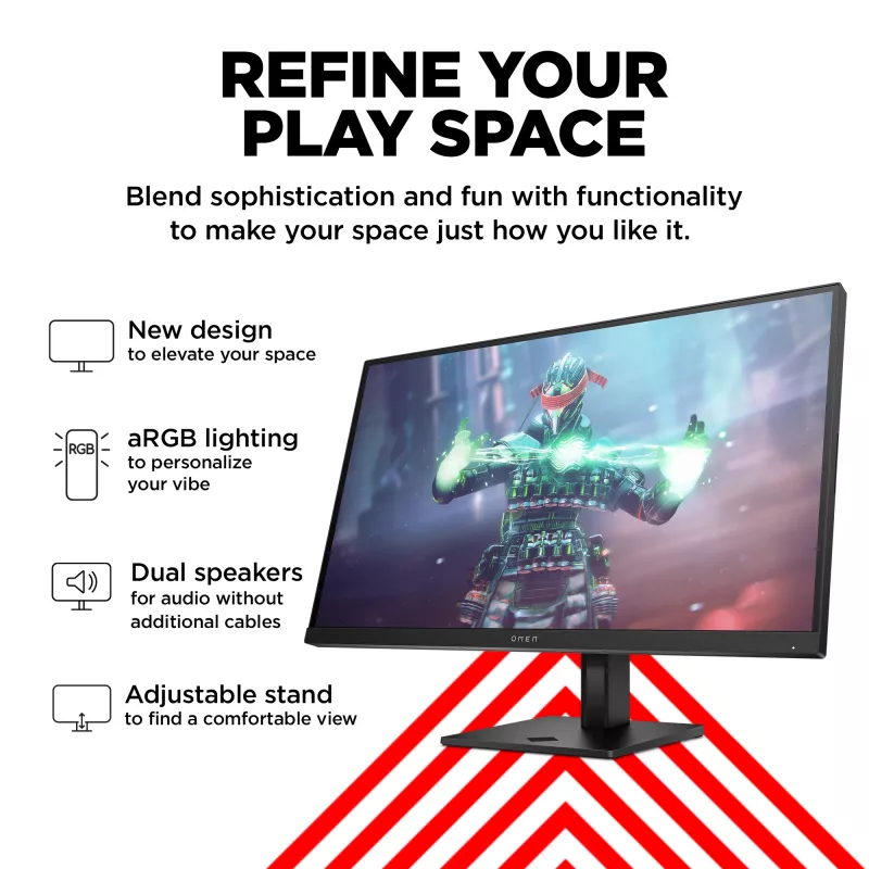 OMEN by HP 27 colių UHD 144 Hz žaidimų monitorius – OMEN 27k