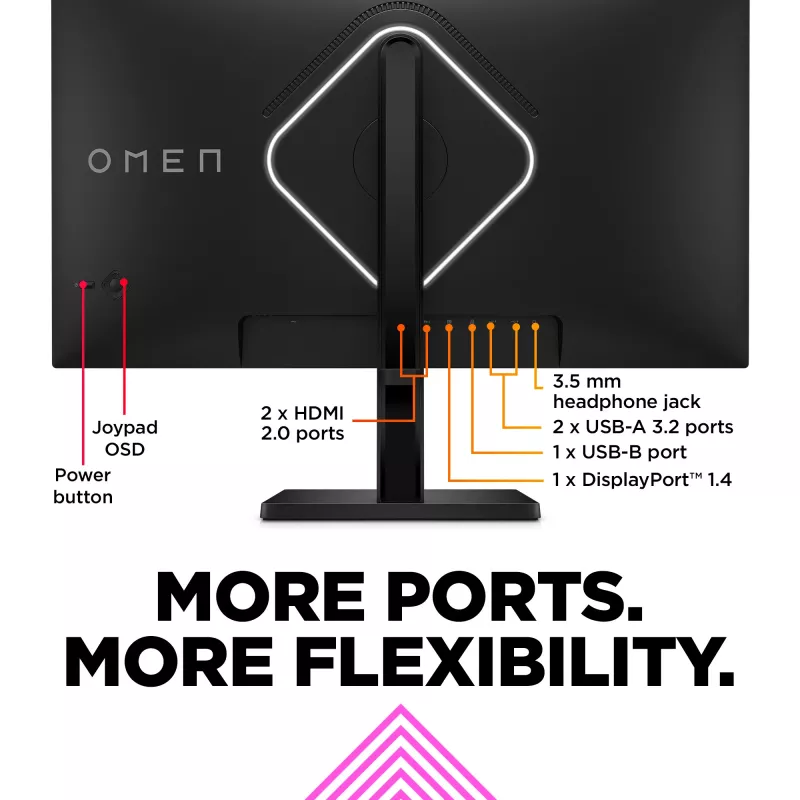 OMEN by HP 27 colių QHD 240 Hz žaidimų monitorius – OMEN 27qs