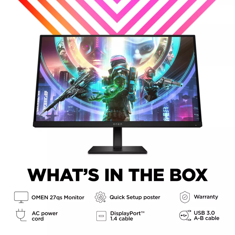 OMEN by HP 27 colių QHD 240 Hz žaidimų monitorius – OMEN 27qs