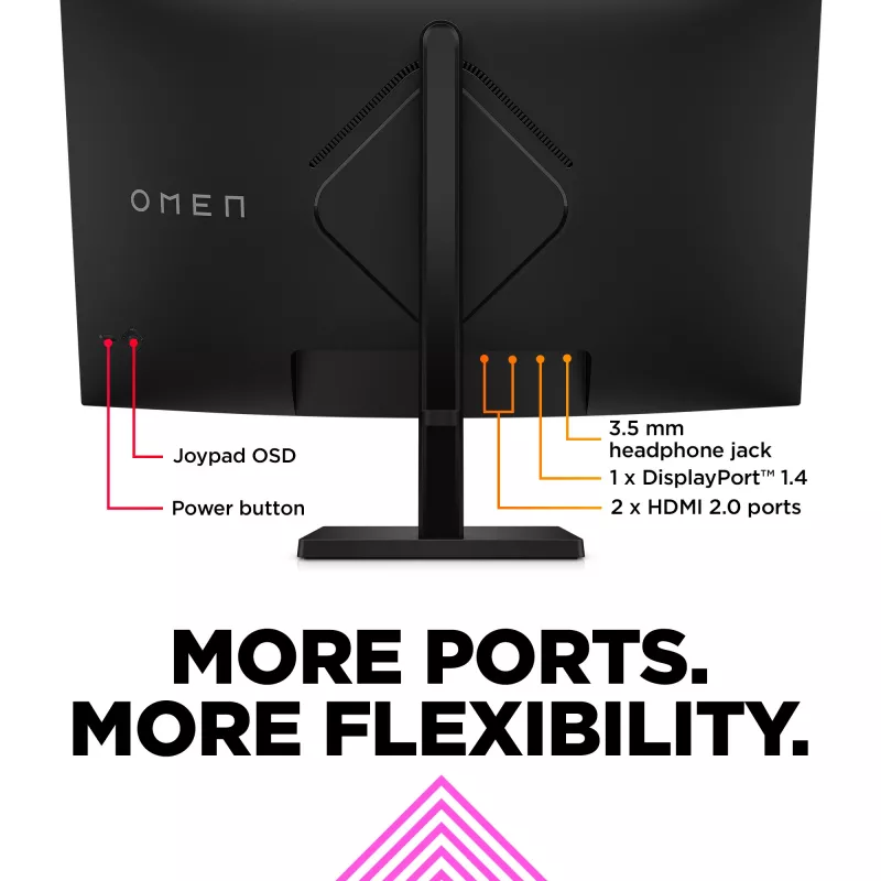 OMEN by HP 31,5 colio QHD 165 Hz lenktas žaidimų monitorius – OMEN 32c