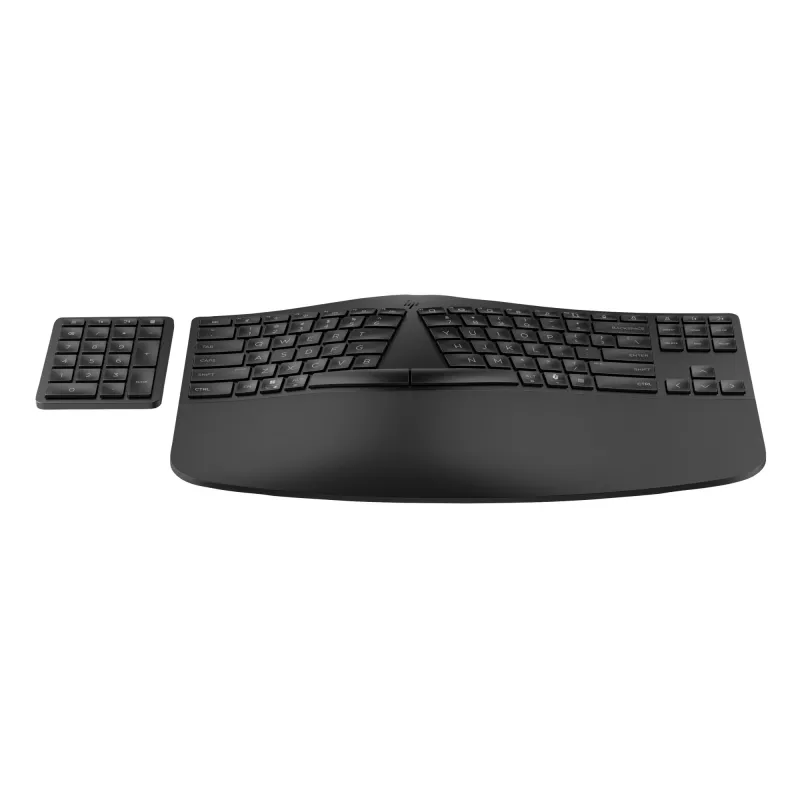 HP 965 ergonomiškas belaidis klaviatūra, pilno dydžio (100%), belaidis, RF belaidis + Bluetooth, membraninė, juoda