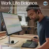 HP 965 ergonomiškas belaidis klaviatūra, pilno dydžio (100%), belaidis, RF belaidis + Bluetooth, membraninė, juoda