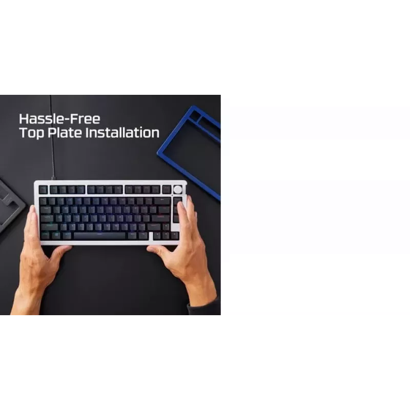 Mechaninės klaviatūros viršutinė plokštė KINGSTON HyperX Alloy Rise Navy Blue (modelis 85U10AA)