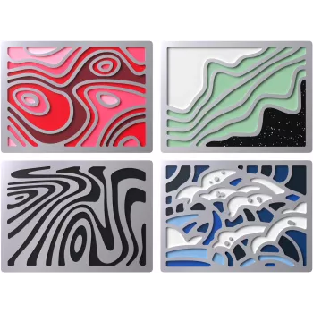 Magnetinis ženkliukas Kingston HyperX Abstract Series 85U20AA — reklaminis metalinis ženkliukas su magnetiniu pagrindu