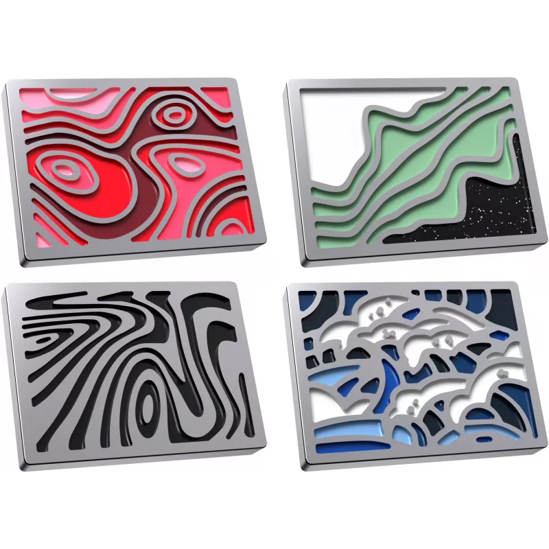 Magnetinis ženkliukas Kingston HyperX Abstract Series 85U20AA — reklaminis metalinis ženkliukas su magnetiniu pagrindu