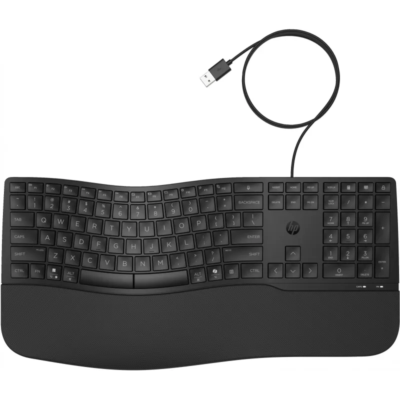 Laidinė viso dydžio klaviatūra HP 485 Comfort su USB jungtimi ir 23 programuojamais klavišais