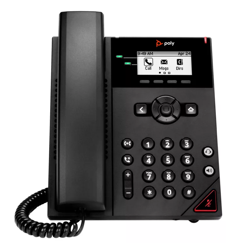 HP Poly VVX 150 2 linijų IP telefonas su PoE palaikymu, 300 g, Kinija, Meksika, 357 kg