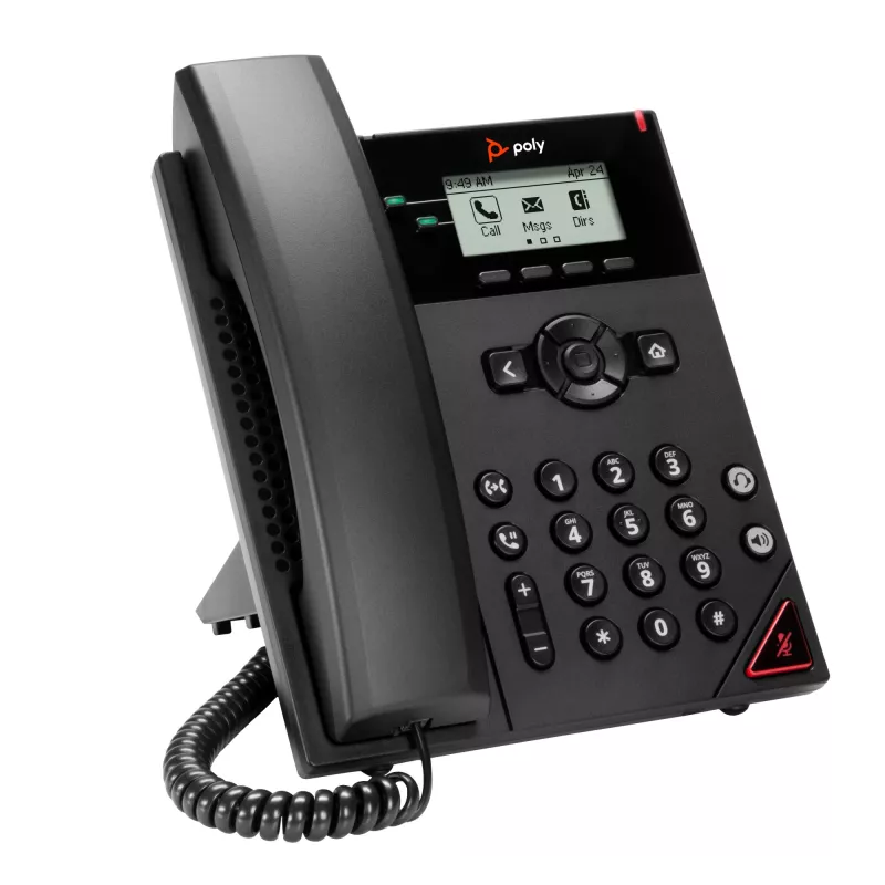 HP Poly VVX 150 2 linijų IP telefonas su PoE palaikymu, 300 g, Kinija, Meksika, 357 kg