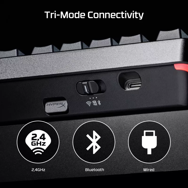HyperX Alloy Rise 75 Wireless - žaidimų klaviatūra