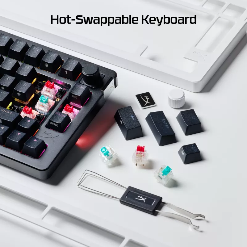 HyperX Alloy Rise 75 Wireless - žaidimų klaviatūra