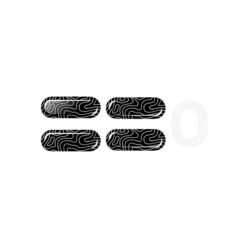 Pelės kojelės HP HyperX Glass Skates, PTFE ant grūdinto stiklo, 7,7×21,2×0,8 mm, baltos (pora)