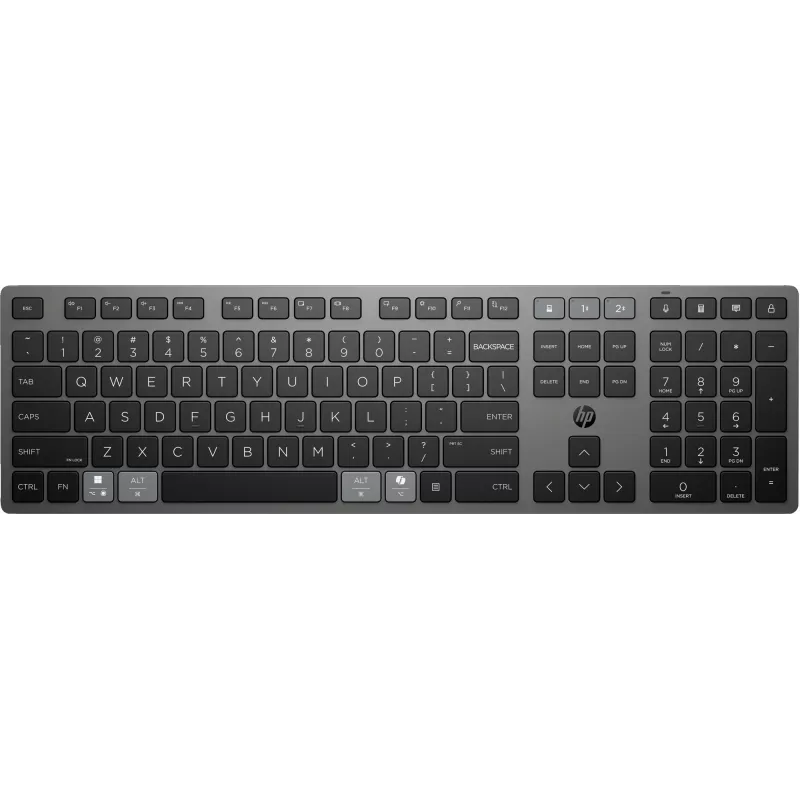 Belaidė įkraunama pilno dydžio QWERTY klaviatūra HP 725 — modelis 9T5B2AA#UUW
