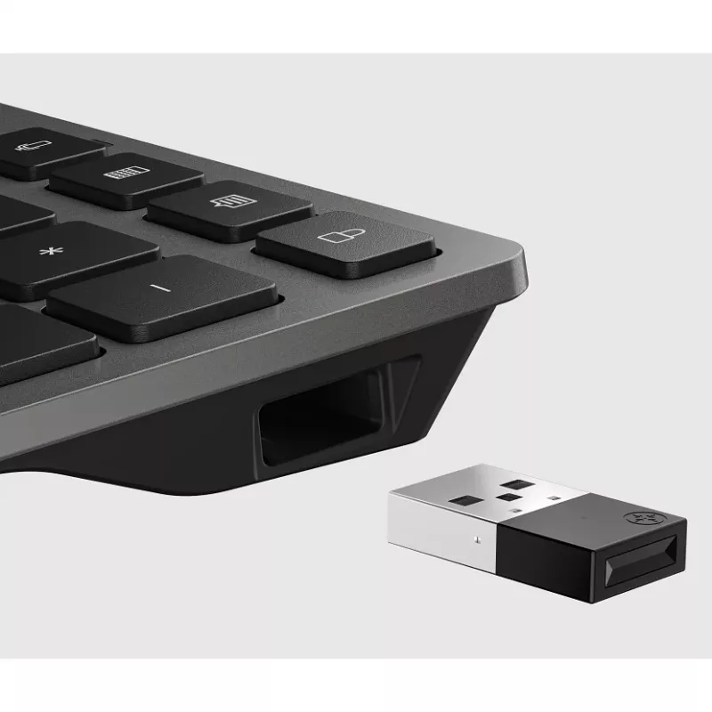 Belaidė įkraunama pilno dydžio QWERTY klaviatūra HP 725 — modelis 9T5B2AA#UUW