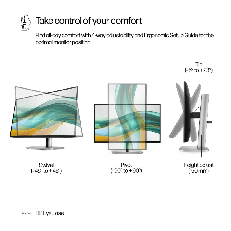 HP Series 5 Pro 23.8 col. FHD monitorius be stovo - 524pf