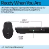 HP 725 kelių įrenginių įkraunamas belaidis klaviatūros ir pelės rinkinys, pilno dydžio belaidis Bluetooth