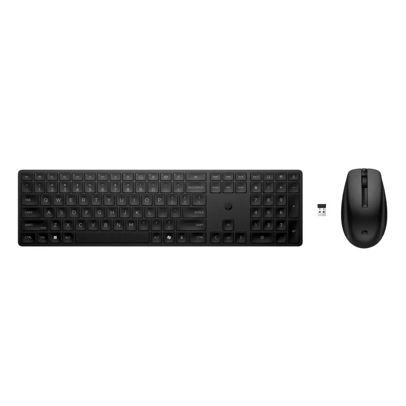 HP 655 belaidės klaviatūros ir pelės rinkinys, juodas, su pele