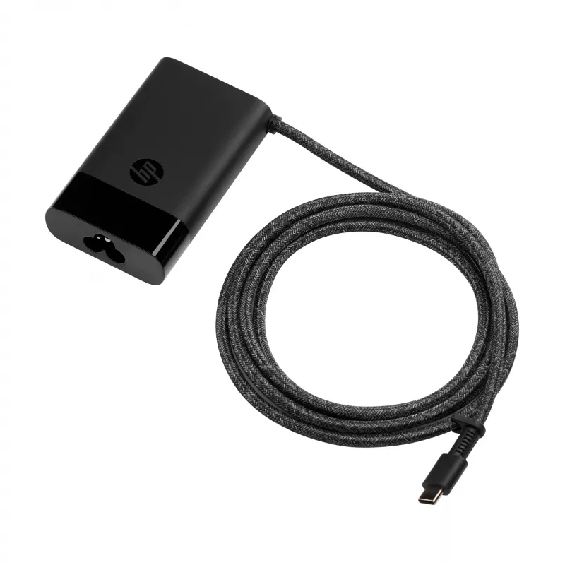 HP USB-C 65W nešiojamojo kompiuterio įkroviklis, patalpų maitinimo blokas, juodas, 0,18 m