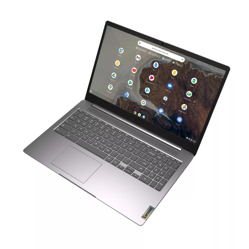 Lenovo IdeaPad 3 Chrome 15IJL6 Intel® Celeron® N N4500 Chromebook 39,6 cm (15,6 colio) Full HD 8 GB LPDDR4x-SDRAM 128 GB eMMC Wi-Fi 6 (802.11ax) ChromeOS German Pilka