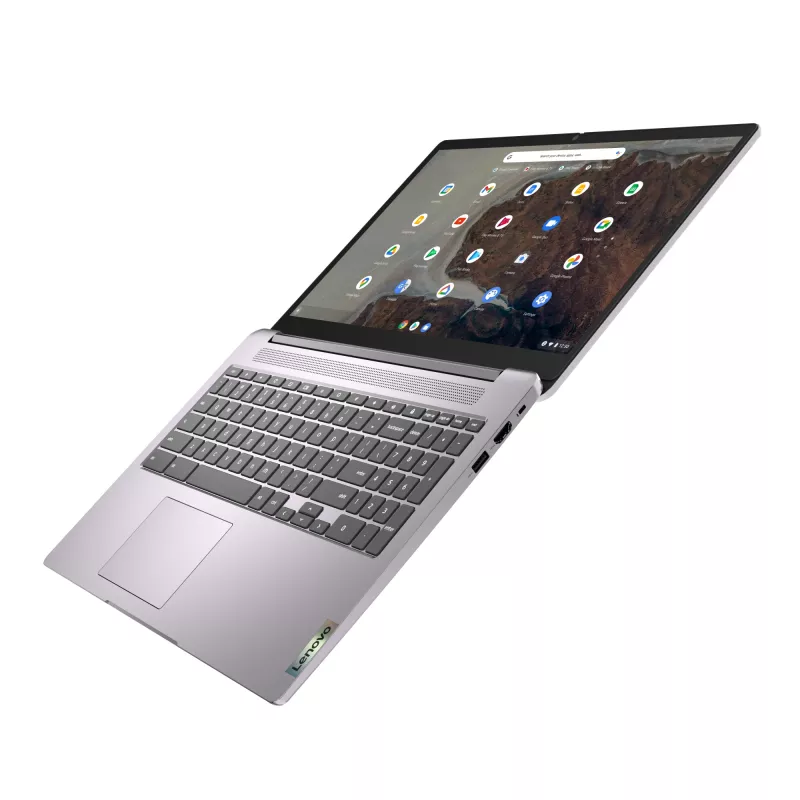 Lenovo IdeaPad 3 Chrome 15IJL6 Intel® Celeron® N N4500 Chromebook 39,6 cm (15,6 colio) Full HD 8 GB LPDDR4x-SDRAM 128 GB eMMC Wi-Fi 6 (802.11ax) ChromeOS German Pilka