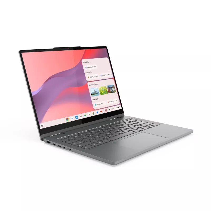 Lenovo Chrome 2in1 14IRU10 Intel Core 5 120U Chromebook 35.6 cm (14 colių) jutiklinis ekranas WUXGA 8 GB LPDDR5-SDRAM 128 GB UFS Wi-Fi 6E (802.11ax) ChromeOS anglų Pilka
