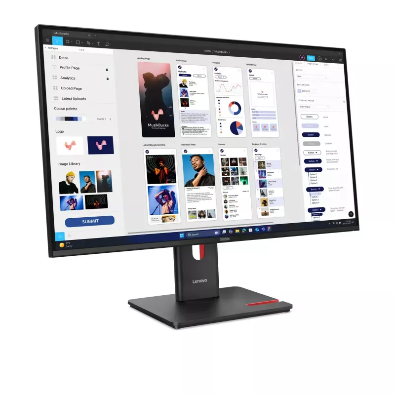 Monitorius Lenovo ThinkVision T32UD-40 31,5 col. 4K Ultra HD LCD 3840 x 2160