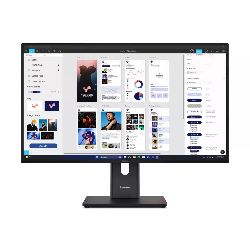Monitorius Lenovo ThinkVision T32UD-40 31,5 col. 4K Ultra HD LCD 3840 x 2160