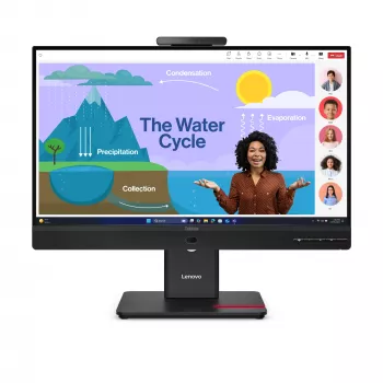 Lenovo ThinkVision T24D-4v monitorius, 60,5 cm (23,8 col.), 1920 x 1080 pikselių, Full HD, LED, 6 ms, juodas