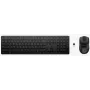 Klaviatūros ir pelės rinkinys HP 495C — viso dydžio belaidė klaviatūra, kelių įrenginių pelė, USB/RF/Bluetooth, juoda