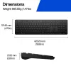 HP 495K kelių įrenginių dviejų režimų klaviatūra, pilno dydžio (100 %), belaidė, USB + Bluetooth, juoda