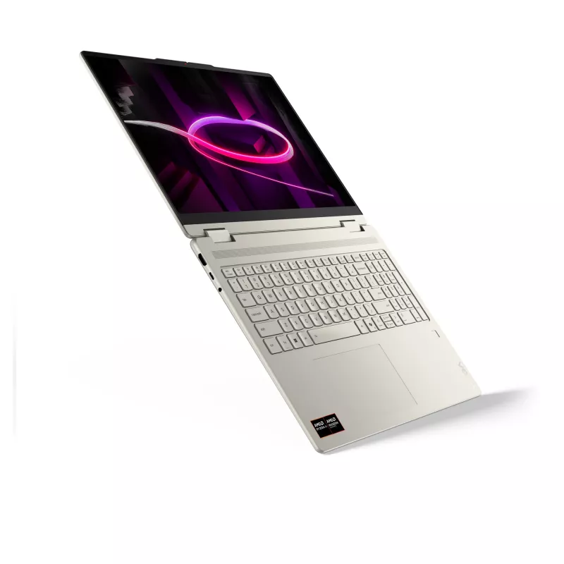 Lenovo Yoga 7 2-in-1 16AGP11 Copilot+ PC AMD Ryzen™ AI 7 445 hibridinis (2-in-1) 40,6 cm (16 coliai) jutiklinis WQXGA+ 32 GB LPDDR5x-SDRAM 1 TB SSD „Wi-Fi 7“ (802.11be) „Windows 11 Home“ vokiečių „Seashell“