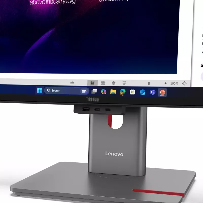 Monitorius Lenovo ThinkVision P40WD-40 39,7 col. WUHD 5120x2160 LCD 21:9 6 ms USB šakotuvas Garsiakalbiai Reguliuojamas aukštis VESA