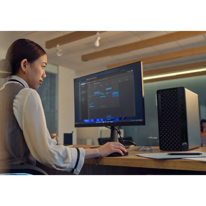 HP ProDesk 4 Tower G1i AI Intel Core Ultra 7 265 16 GB DDR5-SDRAM 512 GB SSD Windows 11 Pro kompiuteris AI kompiuteris juodas