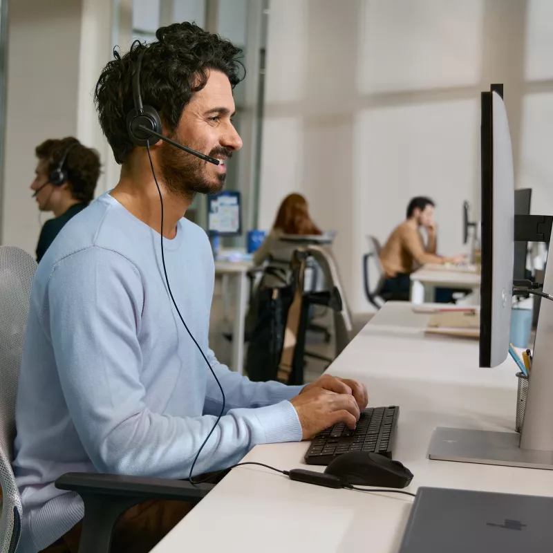 HP Poly Mission 425 Stereo USB laidinės ausinės