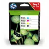 HP 903XL rašalo kasetė 4 vnt. Originali didelio našumo (XL) juoda, žydra, rausvai raudona, geltona