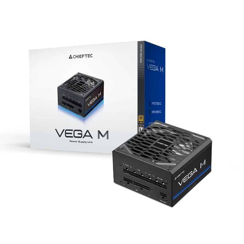 Chieftec Vega PPG-750-C maitinimo blokas 750 W 20+4 kontaktų ATX ATX juodas