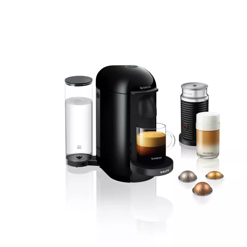 Espreso ir kapsulinis kavos aparatas KRUPS Nespresso Vertuo XN903810, juodas
