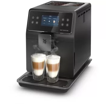 Vakuuminis kavos virimo aparatas WMF Perfection CP8208 visiškai automatinis, įmontuotas malūnėlis, 2 L vandens bakelis, 2 puodeliai, juodas