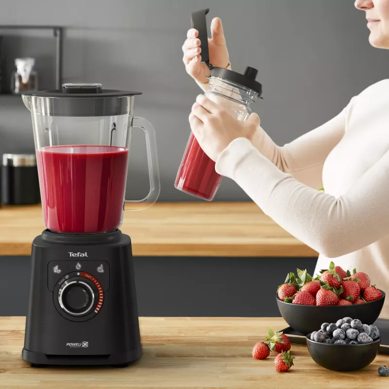 Tefal Perfectmix+ BL87G8 1,5 L Stalinis trintuvas 1200 W Juoda