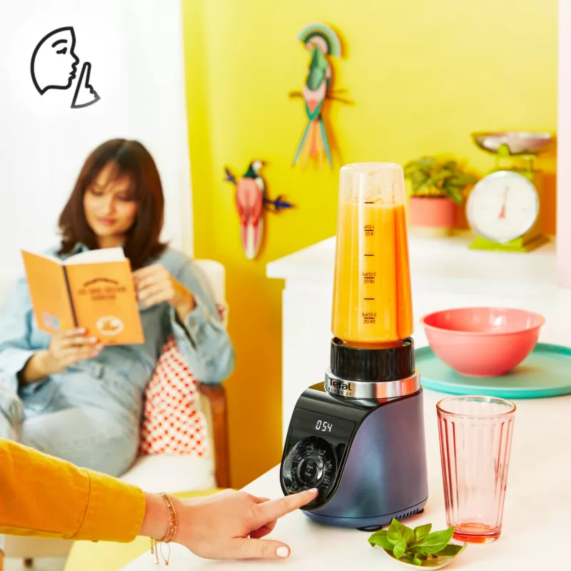 Tefal Blend Up BL19H4F0 trintuvas 0,85 l stalinis trintuvas 1000 W mėlynas, permatomas