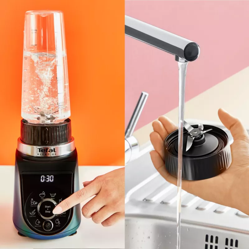 Tefal Blend Up BL19H4F0 trintuvas 0,85 l stalinis trintuvas 1000 W mėlynas, permatomas