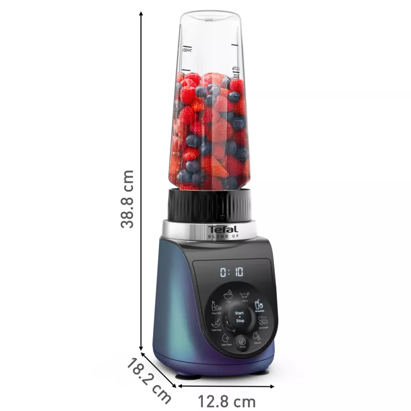 Tefal Blend Up BL19H4F0 trintuvas 0,85 l stalinis trintuvas 1000 W mėlynas, permatomas