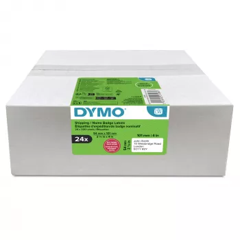 Etikečių rulonų rinkinys Dymo LabelWriter 101 x 54 mm, baltos popierinės etiketės, 24 rulonai (220 etikečių/rulone)