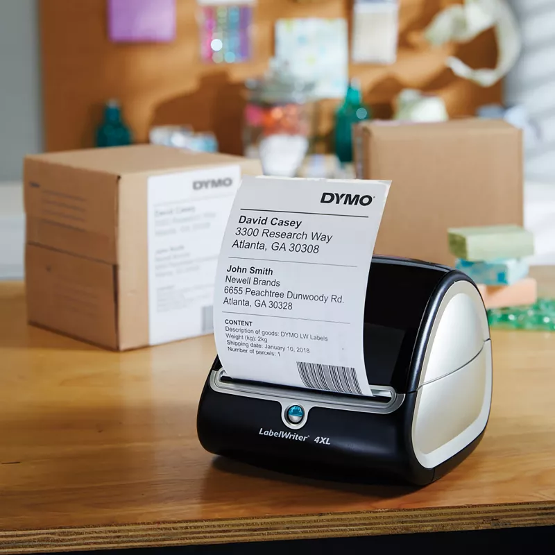 Siuntimo etiketės Dymo LabelWriter Extra Large 104×159 mm Lipnios 6 ritinėliai, 1 320 etikečių, skirtos LabelWriter 4XL/5XL