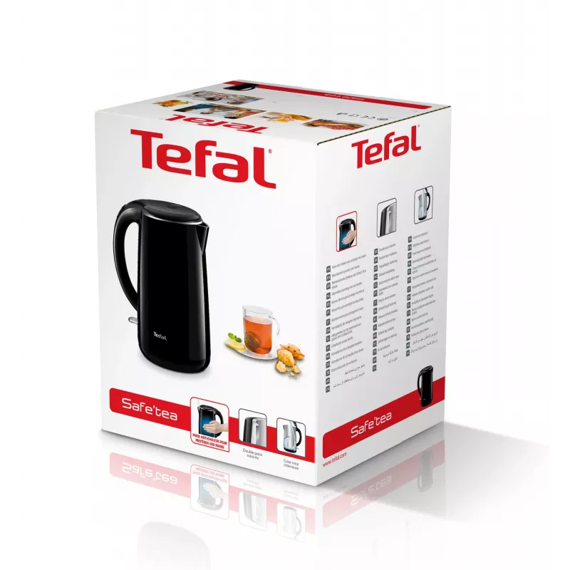 Tefal Safe'Tea KO2608 elektrinis virdulys 1,7 L 1800 W juodas