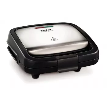 Kontaktinis grilis Tefal SM193D — stalinis elektrinis grilis, juoda ir nerūdijančio plieno apdaila, 1,9 kg