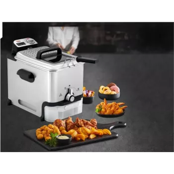 Tefal FR8041 gruzdintuvė Viena 3,5 L Laisvai pastatoma 2300 W Gilioji gruzdintuvė Sidabrinė