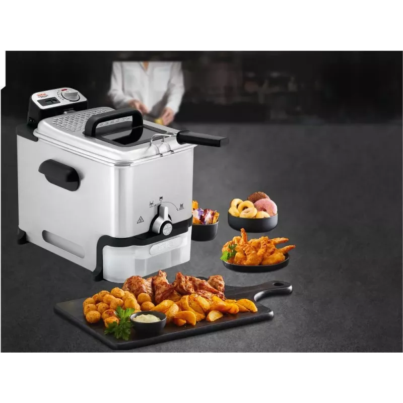 Tefal FR8041 gruzdintuvė Viena 3,5 L Laisvai pastatoma 2300 W Gilioji gruzdintuvė Sidabrinė