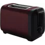 Toaster MOULINEX LT5S05E0 — 2 riekių, 1300 W, nerūdijančio plieno korpusas, juoda/raudona