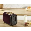 Toaster MOULINEX LT5S05E0 — 2 riekių, 1300 W, nerūdijančio plieno korpusas, juoda/raudona